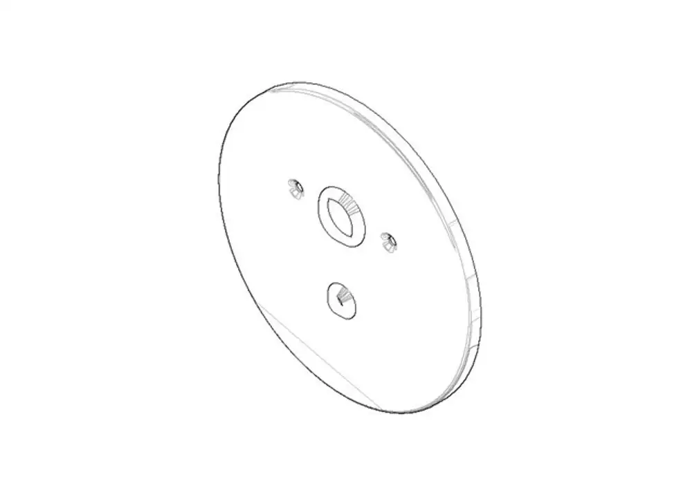DORNBRACHT Abdeckung mit Umstellung ERSATZTEILE 90110108700 D. 190 x 9 mm Chrom, 90110108700-00 Galeriebild 1